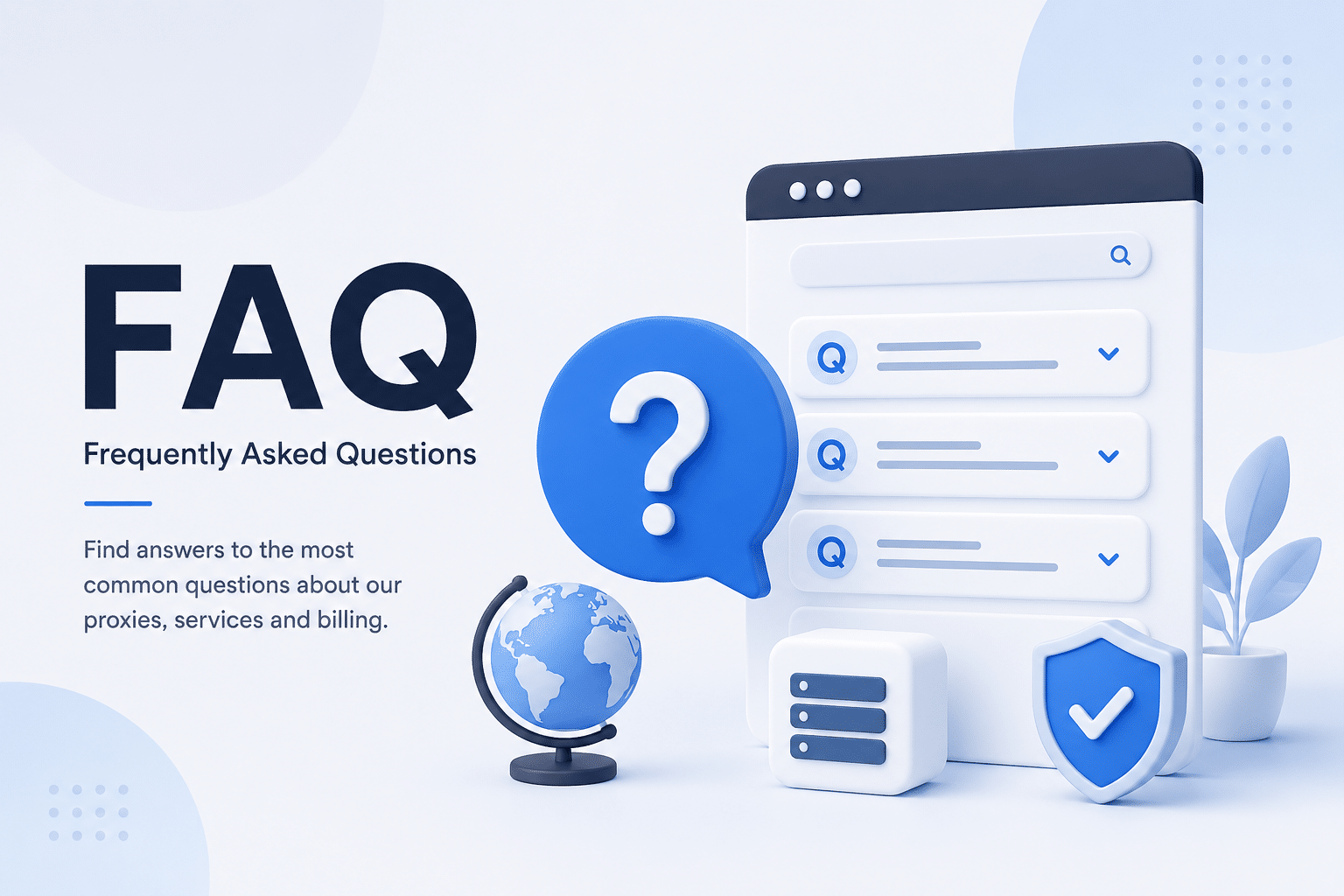 highproxies frequently asked questions illustration