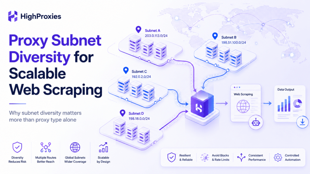 proxy subnet diversity for web scraping